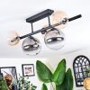 Chehalis Plafonnier, Boule lumineuse Noir, 5 lumières