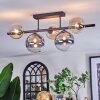 Chehalis Plafonnier, Boule lumineuse Noir, 5 lumières