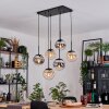 Gastor Suspension, Boule lumineuse, Suspension Noir, 6 lumières