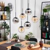 Gastor Suspension, Boule lumineuse, Suspension Noir, 6 lumières