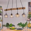 Koyoto Suspension, Boule lumineuse, Suspension Écru, Noir, 4 lumières