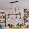 Koyoto Suspension, Boule lumineuse, Suspension Écru, Noir, 4 lumières
