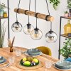 Koyoto Suspension, Boule lumineuse, Suspension Écru, Noir, 4 lumières