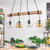 Koyoto Suspension, Boule lumineuse, Suspension Écru, Noir, 4 lumières