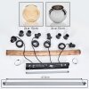 Koyoto Suspension, Boule lumineuse, Suspension Écru, Noir, 4 lumières