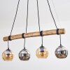 Koyoto Suspension, Boule lumineuse, Suspension Écru, Noir, 4 lumières