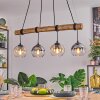 Koyoto Suspension, Boule lumineuse, Suspension Écru, Noir, 4 lumières