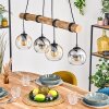 Koyoto Suspension, Boule lumineuse, Suspension Écru, Noir, 4 lumières