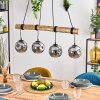 Koyoto Suspension, Boule lumineuse, Suspension Écru, Noir, 4 lumières