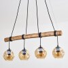 Ripoll Suspension, Boule lumineuse, Suspension Écru, Noir, 4 lumières