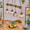 Koyoto Suspension, Boule lumineuse, Suspension Écru, Noir, 4 lumières