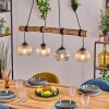 Koyoto Suspension, Boule lumineuse, Suspension Écru, Noir, 4 lumières