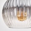 Koyoto Suspension, Boule lumineuse, Suspension Écru, Noir, 4 lumières
