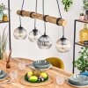 Koyoto Suspension, Boule lumineuse, Suspension Écru, Noir, 4 lumières