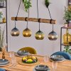 Koyoto Suspension, Boule lumineuse, Suspension Écru, Noir, 4 lumières