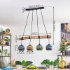 Koyoto Suspension, Boule lumineuse, Suspension Écru, Noir, 4 lumières