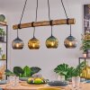 Koyoto Suspension, Boule lumineuse, Suspension Écru, Noir, 4 lumières