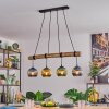 Koyoto Suspension, Boule lumineuse, Suspension Écru, Noir, 4 lumières