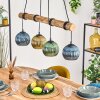 Koyoto Suspension, Boule lumineuse, Suspension Écru, Noir, 4 lumières