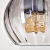 Koyoto Suspension, Boule lumineuse, Suspension Écru, Noir, 5 lumières