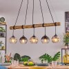 Koyoto Suspension, Boule lumineuse, Suspension Écru, Noir, 5 lumières