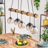 Koyoto Suspension, Boule lumineuse, Suspension Écru, Noir, 5 lumières