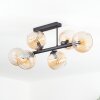 Koyoto Plafonnier, Boule lumineuse Ambre, 6 lumières