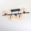 Koyoto Plafonnier, Boule lumineuse Ambre, Clair, 5 lumières
