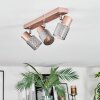 Nelar Plafonnier, Spot de plafond Bronze, Chrome, 3 lumières