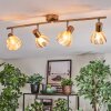 Saire Plafonnier, Spot de plafond Chrome, Laiton, 4 lumières