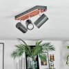 Orlan Plafonnier, Spot de plafond Chrome, Écru, Noir, 3 lumières