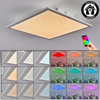 Orain Plafonnier, Panel LED Blanc, 1 lumière, Changeur de couleurs