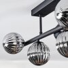 Chehalis Plafonnier, Boule lumineuse Noir, 5 lumières