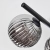 Chehalis Plafonnier, Boule lumineuse Noir, 5 lumières