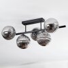 Chehalis Plafonnier, Boule lumineuse Noir, 5 lumières