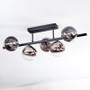 Chehalis Plafonnier, Boule lumineuse Noir, 5 lumières