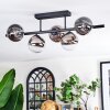 Chehalis Plafonnier, Boule lumineuse Noir, 5 lumières