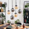 Gastor Suspension, Boule lumineuse, Suspension Noir, 6 lumières