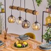 Ripoll Suspension, Boule lumineuse, Suspension Écru, Noir, 4 lumières