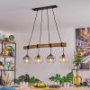 Koyoto Suspension, Boule lumineuse, Suspension Écru, Noir, 4 lumières