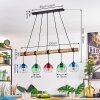 Koyoto Suspension, Boule lumineuse, Suspension Écru, Noir, 5 lumières