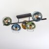 Koyoto Plafonnier, Boule lumineuse Bleu, Or, Vert, Clair, 5 lumières