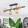 Chehalis Plafonnier, Boule lumineuse Noir, 5 lumières