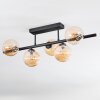 Chehalis Plafonnier, Boule lumineuse Noir, 5 lumières