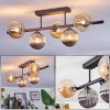 Chehalis Plafonnier, Boule lumineuse Noir, 5 lumières