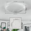 Peran Plafonnier LED Blanc, 1 lumière, Changeur de couleurs