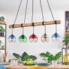Koyoto Suspension, Boule lumineuse, Suspension Écru, Noir, 5 lumières