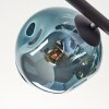 Ripoll Plafonnier, Boule lumineuse Bleu, Chrome, Or, Vert, Cuivré, Fumé, 5 lumières