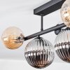 Chehalis Plafonnier, Boule lumineuse Ambre, Clair, Fumé, 5 lumières