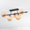 Chehalis Plafonnier, Boule lumineuse Ambre, 5 lumières